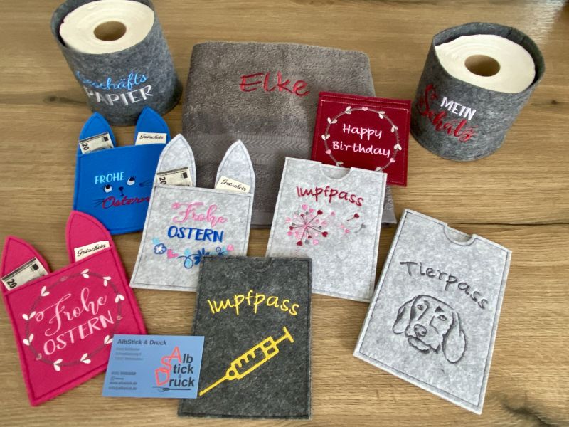 Hochwertiger Bestickung für deine Arbeitskleidung, Vereinsoutfits oder individuelle Geschenke|default:Besticktes|default:.NAME